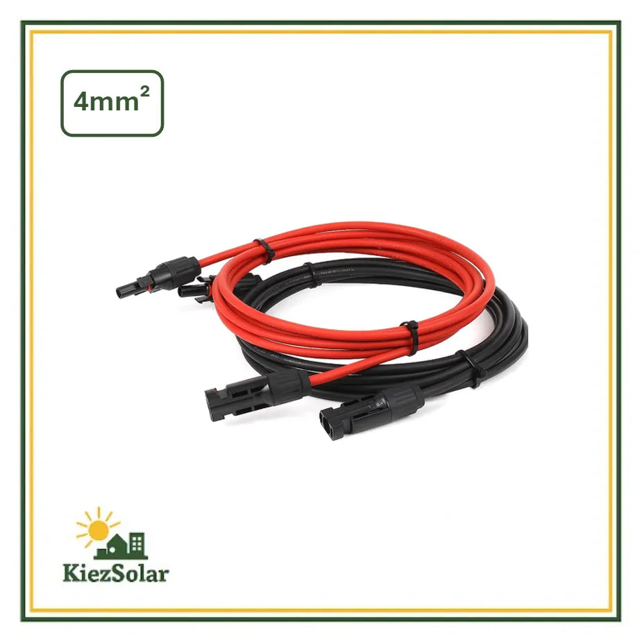 PV-Kabel 4 mm² – DC Verlängerung, UV-beständig, mit MC4-Steckern