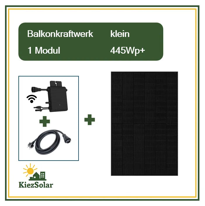 Balkonkraftwerk klein - 1‑Modul