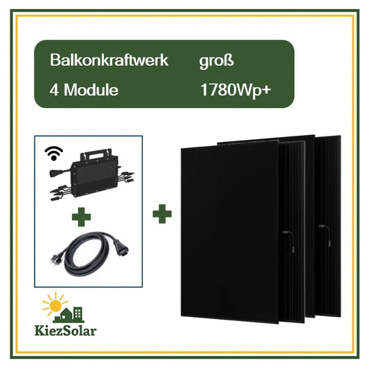 Balkonkraftwerk groß - 4‑Module