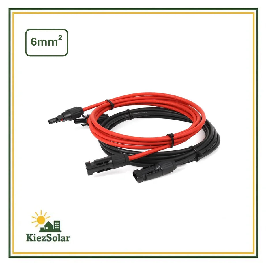 PV-Kabel 6 mm² – DC Verlängerung, UV-beständig, mit MC4-Steckern